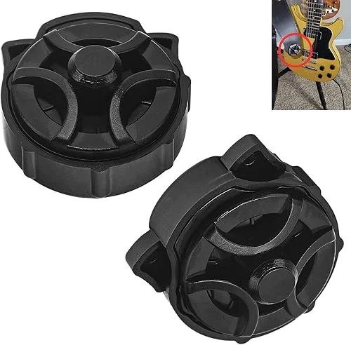 2 Pcs Universal Quick Change Guitar Strap Lock Compatible with Rok-Lok Works With the Strap Buttons of Most Guitar and Easily Attaches to Every Type of Guitar Strap