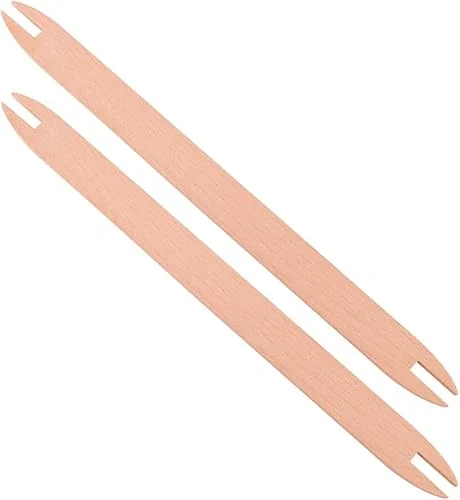 2 Pcs Wooden Weaving Shuttle Beech Wood DIY Weaving Tool Sweater Scarf Tapestry Weaving Sticks Crochet Hook Loom Tools for Knitted Crafts Accessories