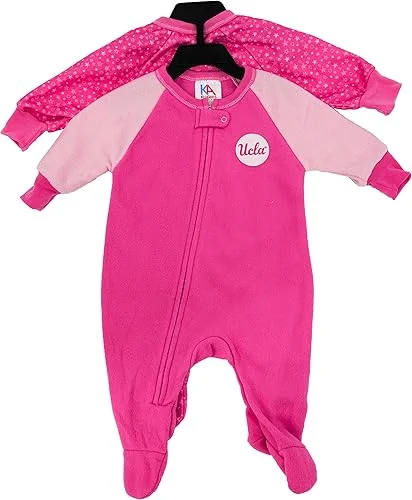 2 Piece – University of California Los Angles UCLA Bruins Baby Girls' Long Sleeve Blanket Sleeper (6-9 Month)