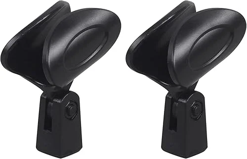 2 Rockville Universal Wireless Microphone Clip Flexible Plastic+Copper Threading