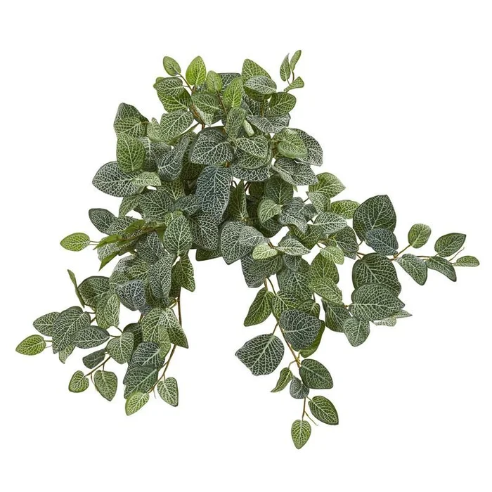 20″ Fittonia Artificial Hanging Bush (Set of 4)