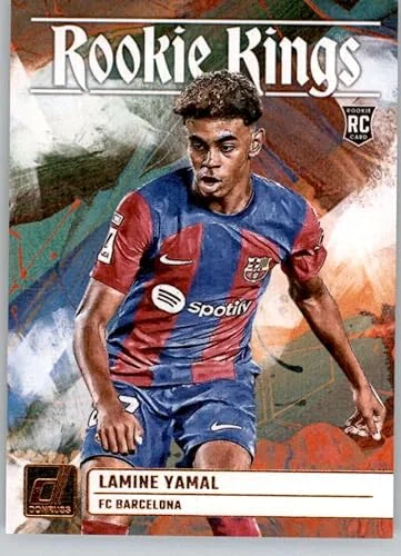 2023-24 DONRUSS ROOKIE KINGS #2 LAMINE YAMAL FC BARCELONA SOCCER OFFICIAL TRADING CARD OF SOCCER