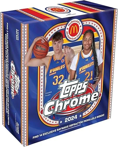 2024 Topps Chrome McDonald's All American Games Basketball MEGA box (5 pks/bx)