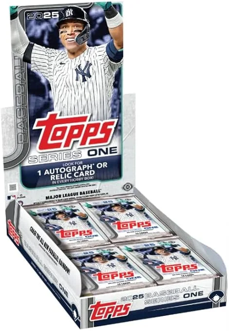 2025 Topps Series 1 Baseball Sealed Hobby Box (1 Autograph or Relic Per Box)