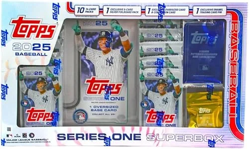2025 Topps Series 1 Baseball Sealed Super Box (1 Exclusive 5 Card Silver Foilboard Pack Per Box)