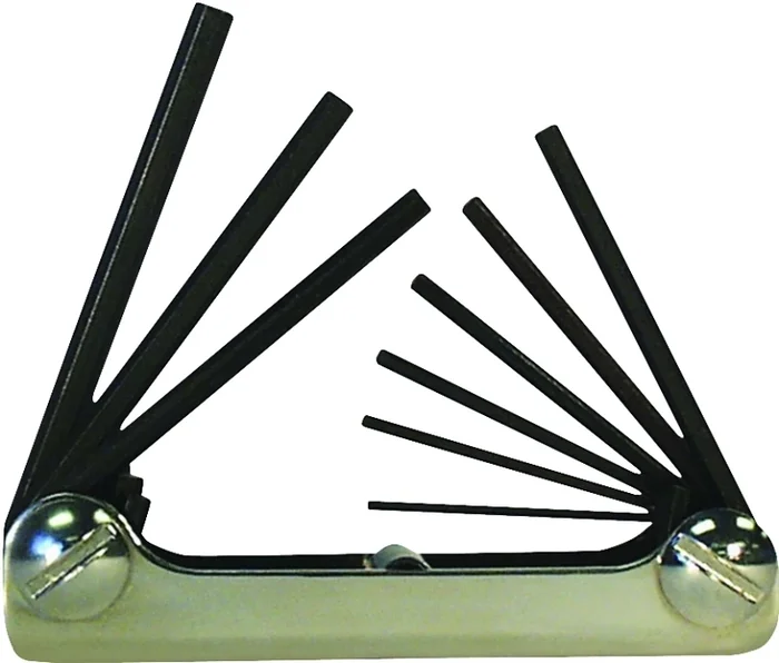 20912 Fold-up Hex Key Set, 9-piece, Chrome Nickel Alloy Steel
