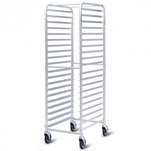 26″ x 20″ x 70″ 20 Sheet Aluminum Pan Rolling Bakery Rack