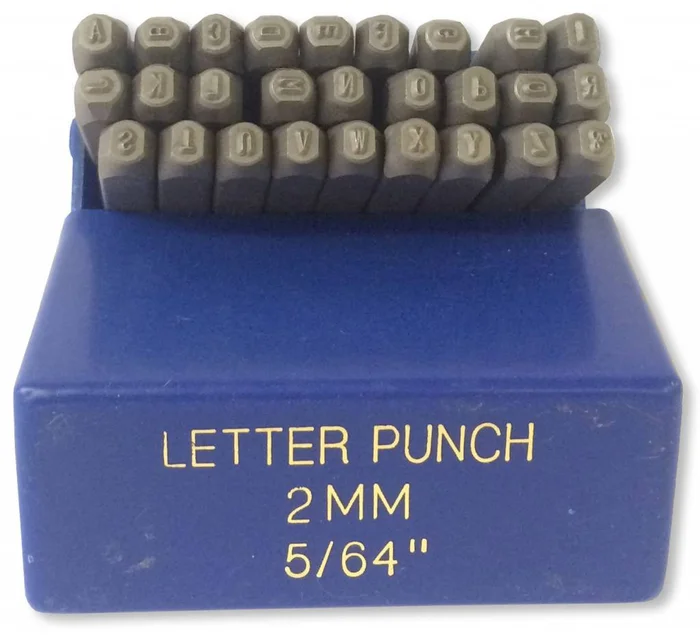 2mm (5/64″) Letter Punch Set