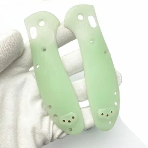 2PCS Custom Handle Patch G10 Material Scales for Benchmade Griptilian 551 (Aqua Green)
