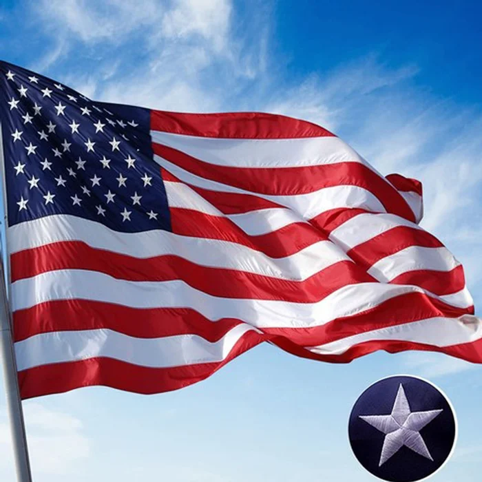 3×5 ft Embroidered American Flag (2-Pack)