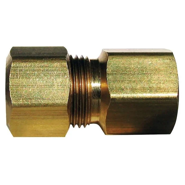 3/8 In. Compression In. X 3/8 In. D Fpt Brass Coupling