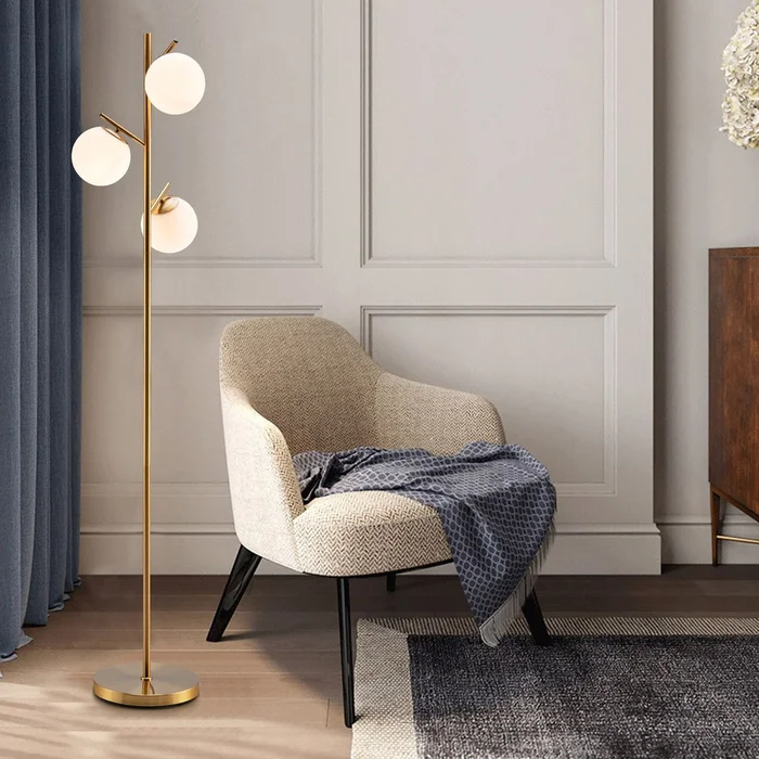 3-Globe Modern Floor Lamp