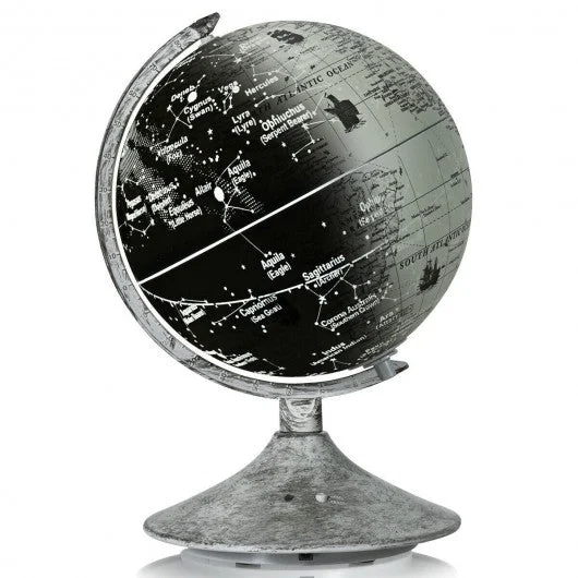 3-in-1 LED World Globe with Illuminated Star Map