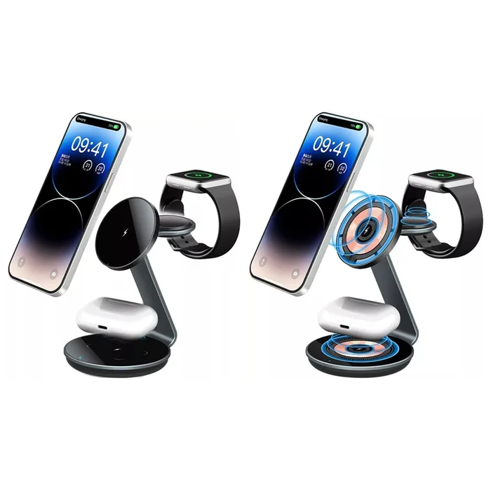 3-in-1 Magnetic Wireless Charging Station