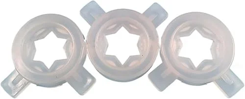 3 in 1 Modeling Lids 37mm Inner Diameter Caps Spare Part Hexagram Star Nozzle Fittings of Soft Serve Ice Cream Machines