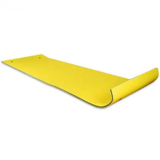 3 Layer Floating Water Pad Foam Mat-Yellow