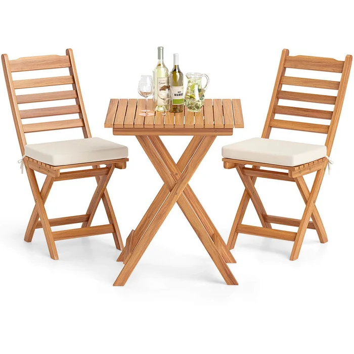 3-Piece Folding Outdoor Bistro Set