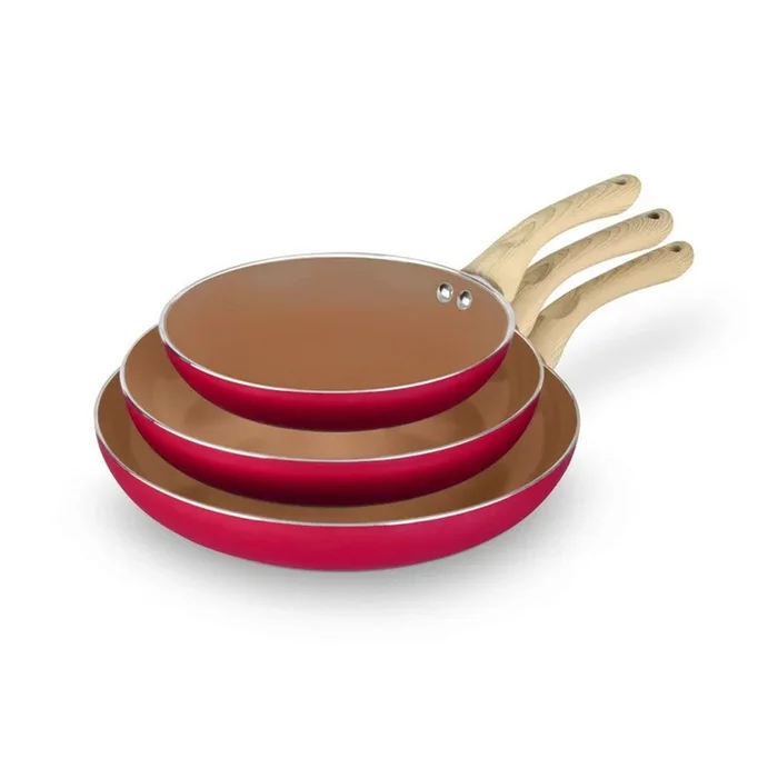 3-Piece Non-Stick Ceramic Fry Pan Set