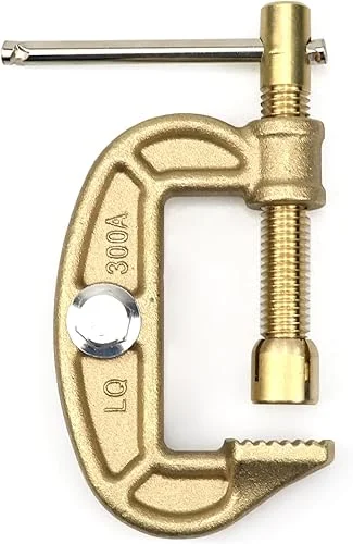 300A G-shape Welding Ground Clamp Brass Ground Earth Clamp Suitable for MIG MMA TIG ARC