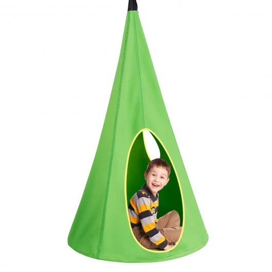 32″ Kids Nest Swing Hanging Seat Hammock-Green