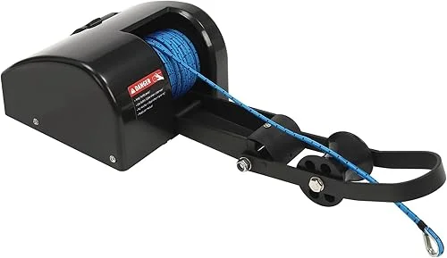 35LBS Saltwater Electric Anchor Winch w/Wireless Remote Control Kit, 12V Marine Windlass Anchor Winch with 98.42ft Long Nylon Rope Boat Anchor Winch