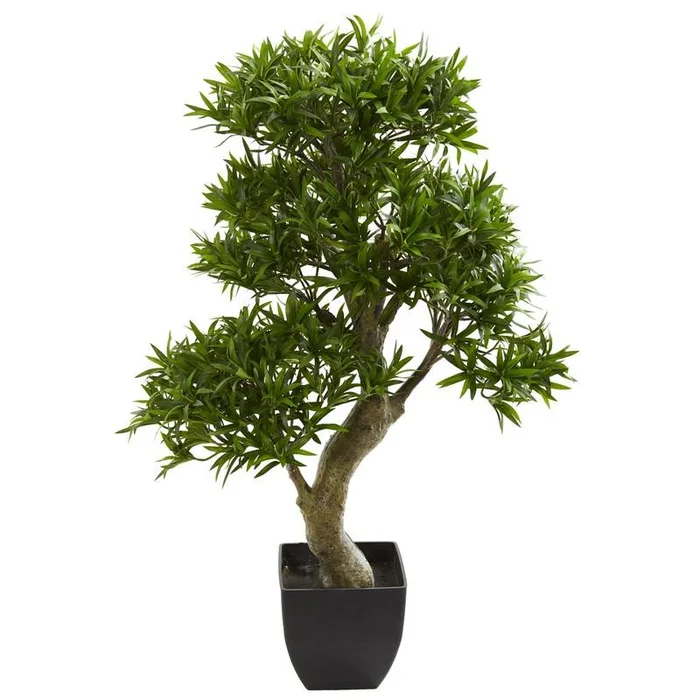 37″ Podocarpus Artificial Tree 5552 By Nearly Natural