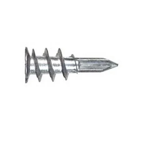 376649 Ribbed Head Drywall Anchors Zinc