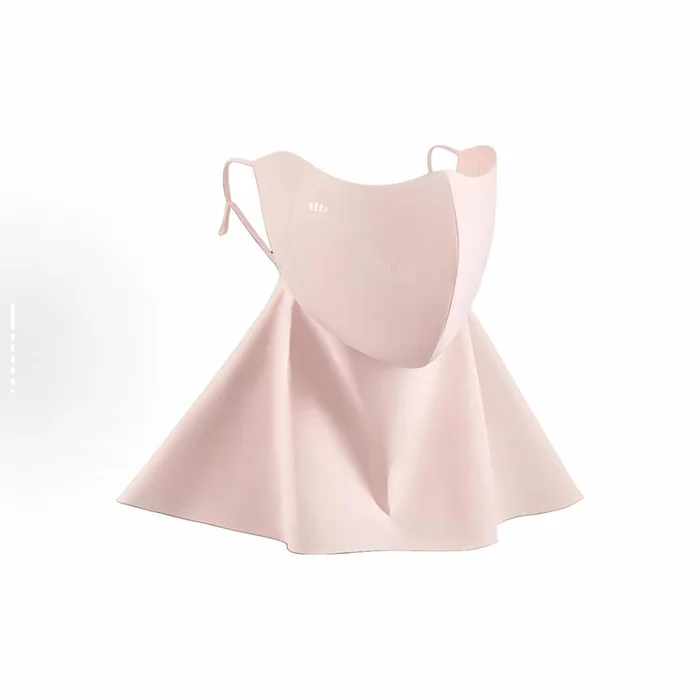 3D Neck Sun Mask – UPF50+ UV Protection for Driving/Cycling Breathable & Slim-Fit Design Unisex (Pink)/1pack