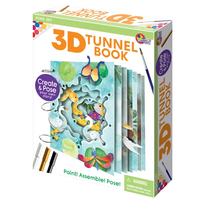 3D Tunnel Book Kit – Pond Life