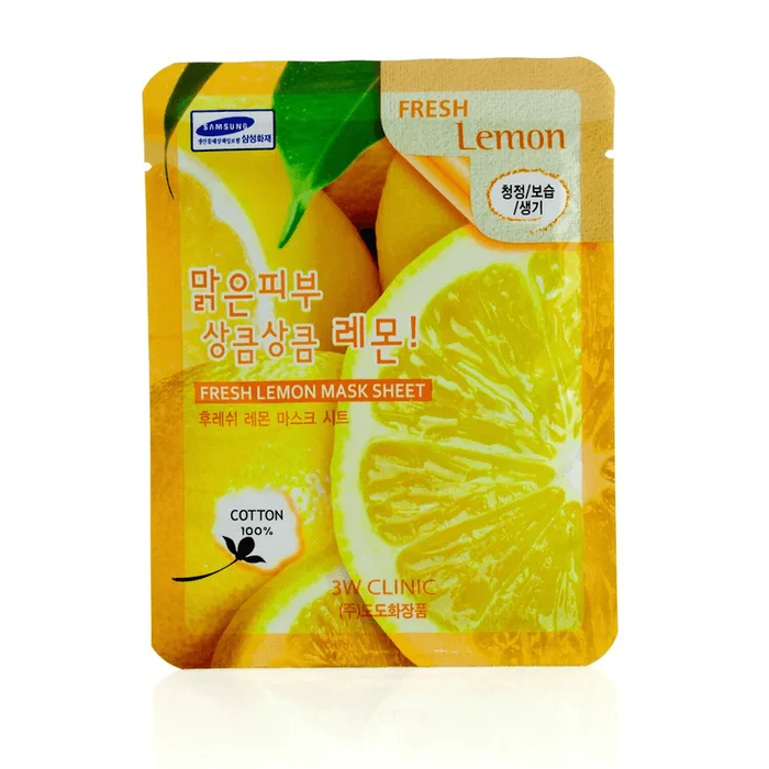3W Clinic Mask Sheet – Fresh Lemon 10pcs