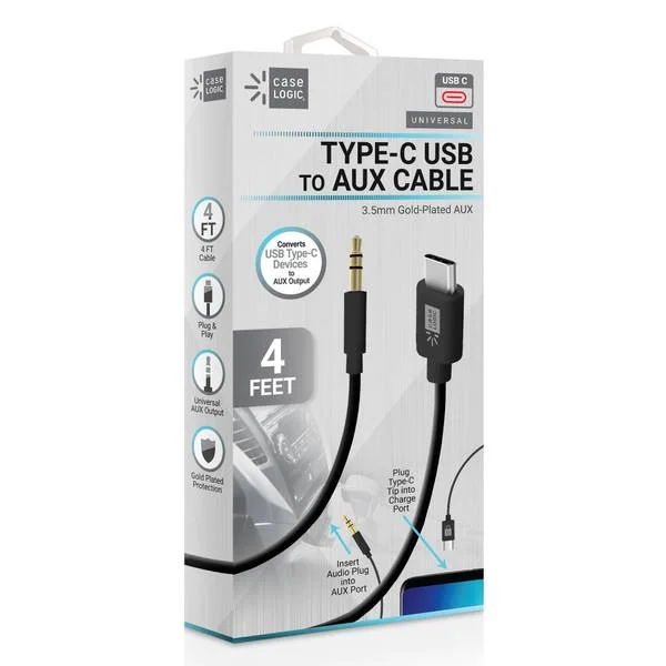 4′ C to Aux Cable