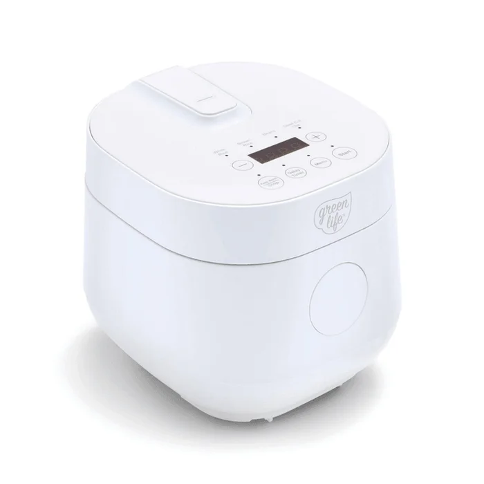 4-Cup Digital Rice Cooker PFAS & PFOA-Free Removable Ceramic Dishwasher Safe
