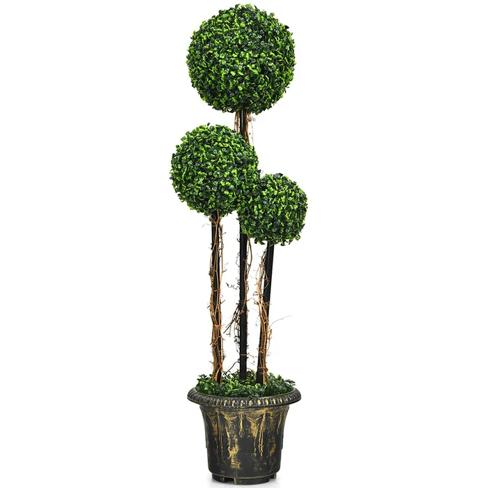 4-Foot Artificial Topiary Triple Ball Tree