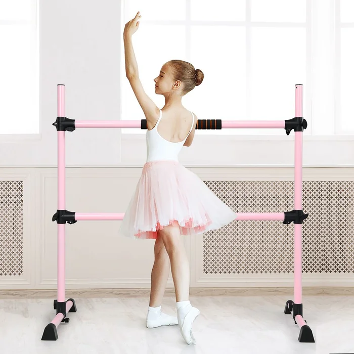 4-Foot Portable Ballet Barre with Adjustable Height