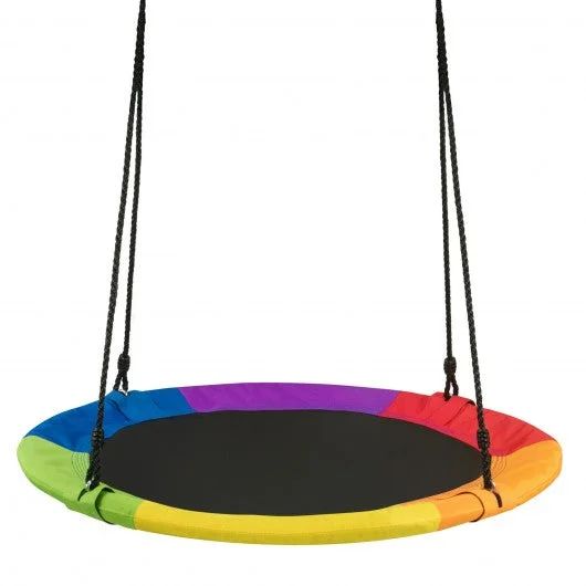 40″ 770 lbs Flying Saucer Tree Swing Kids Gift with 2 Tree Hanging Straps