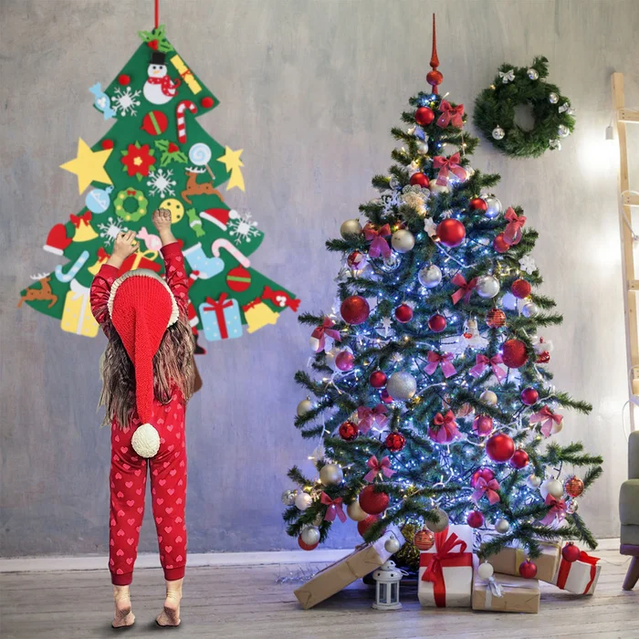 41-Piece DIY Felt Christmas Tree