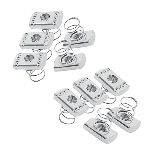 (45-Pack) Strut Channel Nuts M6 + M8 + M10 Spring Channel Nuts with Zinc Electroplate ; Spring nut