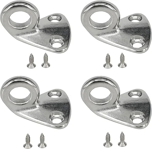 4PACK Fender Hook,Marine Grade 316 Stainless Steel Safety-Duty Fender Hooks Boat Coat Hat Hardware