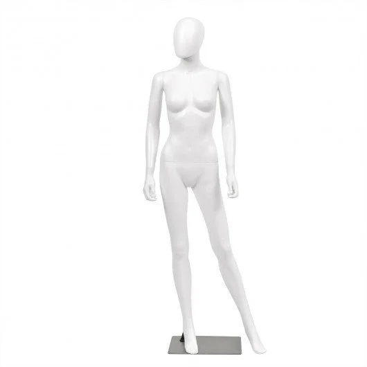 5.8 FT Female Mannequin Egghead Manikin with Metal Stand