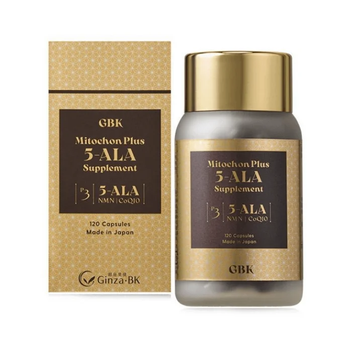 5-ALA CoQ10 NMN P3 Energy Boost Golden Capsule Dietary Supplement 120 tablets