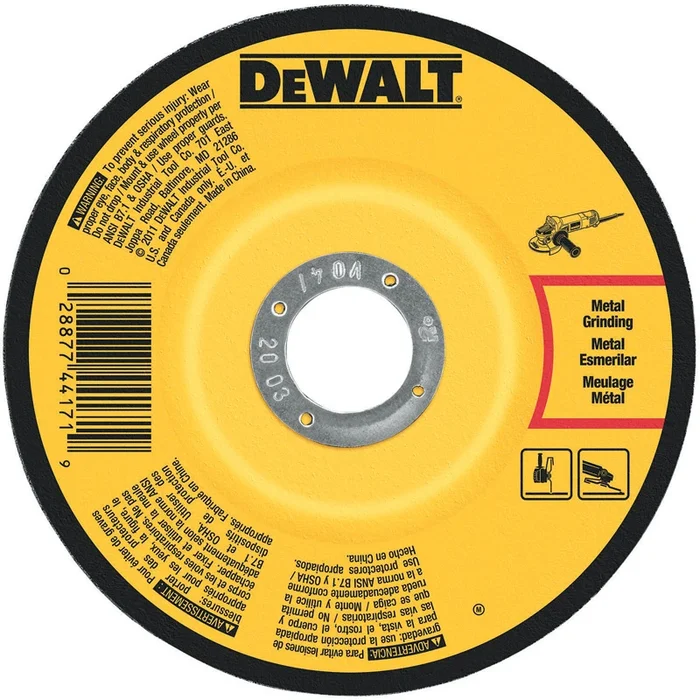 5 In. Dia. X 1/4 In. Thick X 7/8 In. Metal Grinding Wheel 1 Pc.