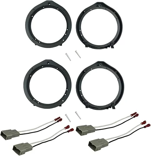 6.5’/6.75′ Speaker Mounting Adapter for Acura Honda with Wiring Harness