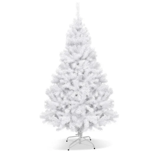 6′ / 7.5′ / 9′ Hinged Artificial Christmas Tree with Metal Stand-6 ft