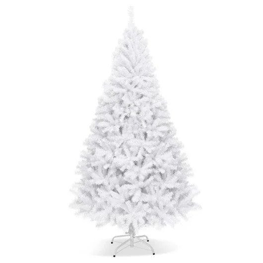 6′ / 7.5′ / 9′ Hinged Artificial Christmas Tree with Metal Stand-7.5 ft