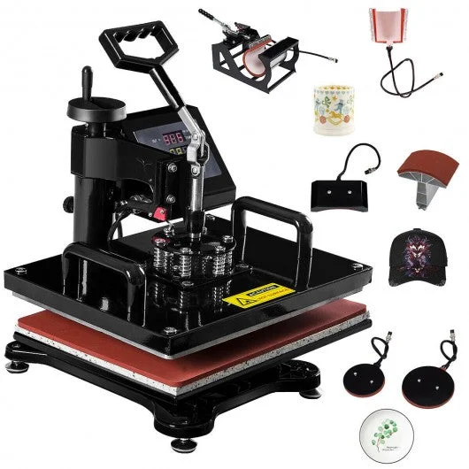 6 in 1 Digital Transfer Heat Press Machine