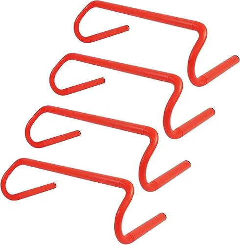 6 inch Agility Speed Hurdles – 4 Pack Detachable Agility Training Hurdles – Speed and Agility Training Equipment for Soccer Basketball Football Hurdle Training