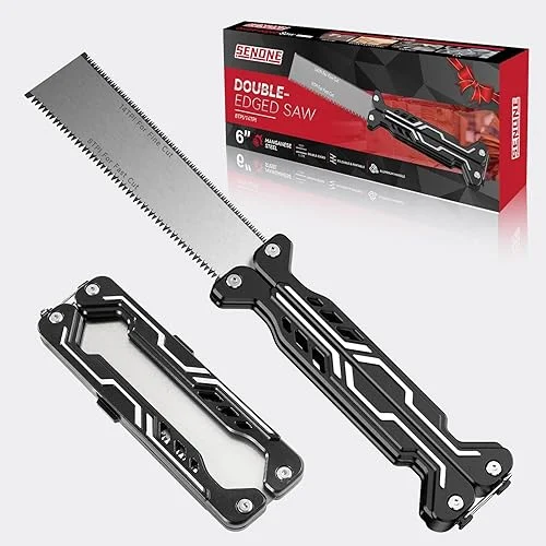 6 Inch Folding Japanese Pull Saw – Hand Saw for Wood Cutting, Flush Cut Saw with Compact Design, Ideal for Precision Woodworking