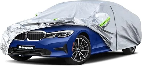 6 Layers Car Cover Custom Fit Chrysler 300 from 2004 to 2025, Waterproof Car Cover All Weather for Automobiles Outdoor Indoor with Zipper Door, Sun Rain Dust Snow Protection.