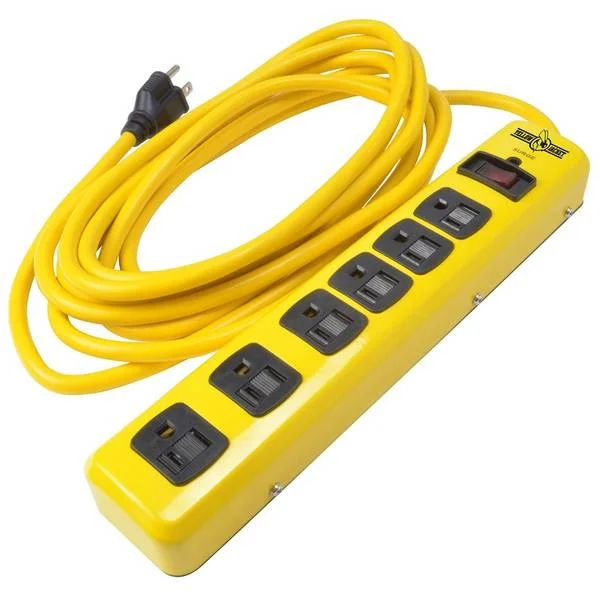 6 Outlet Metal Surge Power Strip