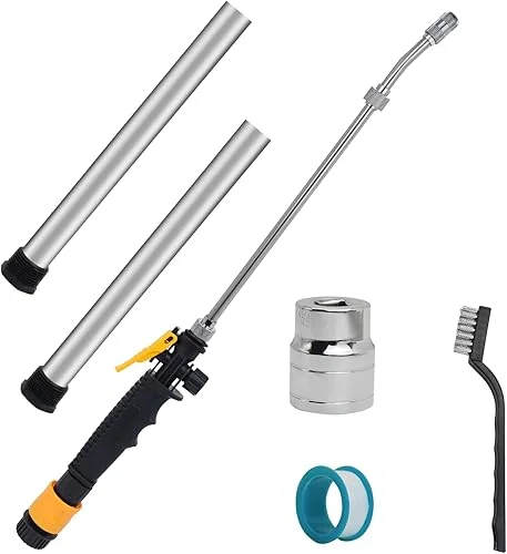 6 Pack RV Water Heater Anode Rod with Flush Wand Hex Wrench Socket Set, 2Pcs 9.25’L x 3/4’NPT Thread Magnesium Rods for Suburban, Mor-Flo, RV Water Heater Flush Wand for Cleaning Water Heater